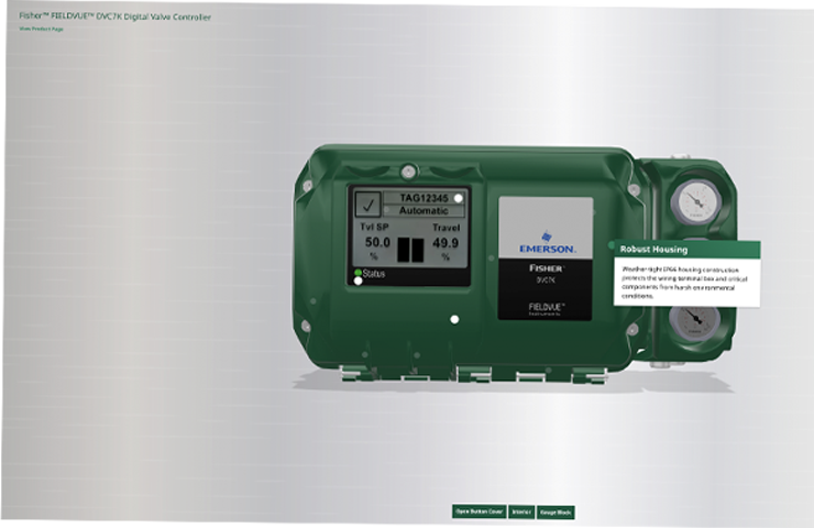 FisherTM FIELDVUETM DVC7K Series Digital Valve Controller